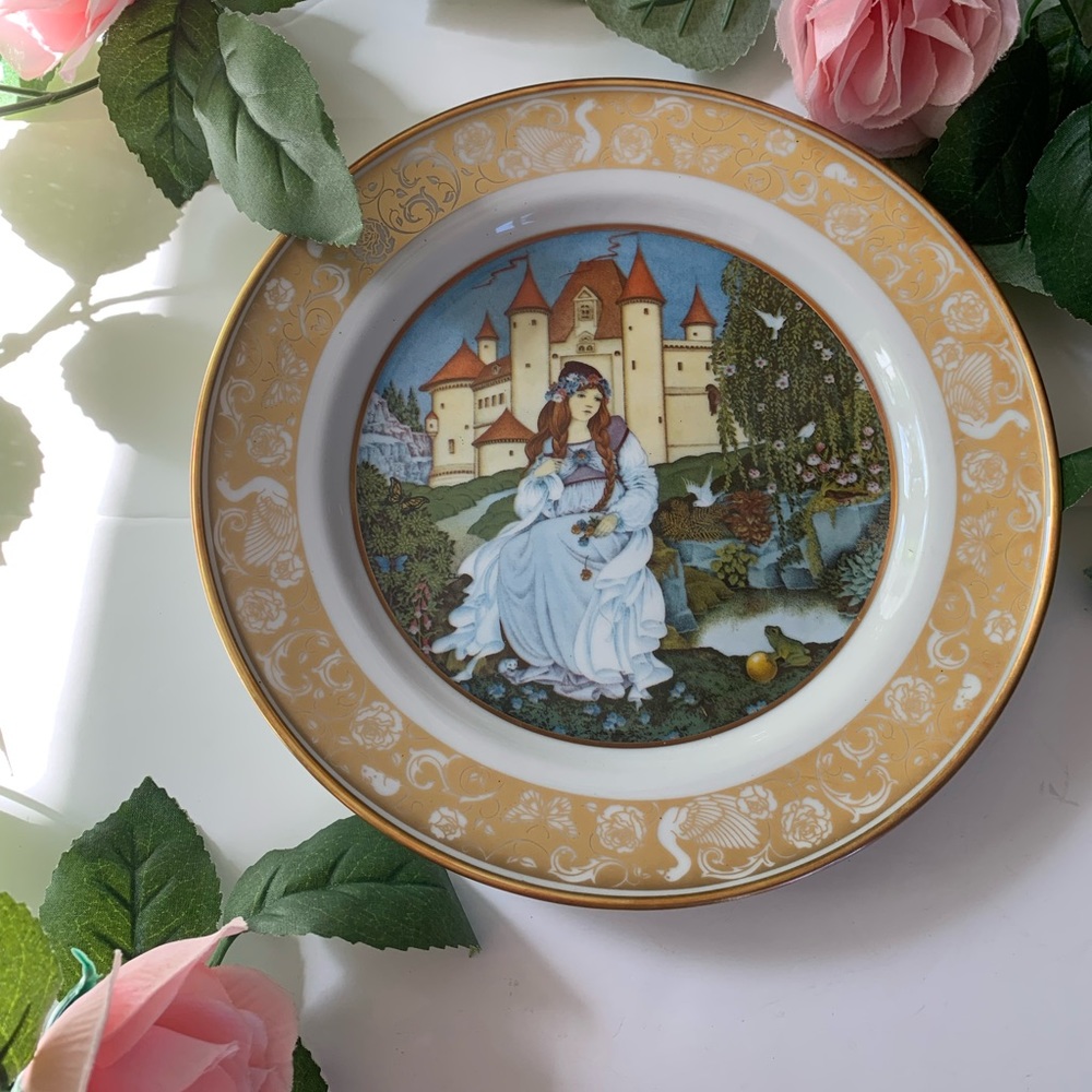 The Frog prince Vintage Plate Grimms Fairytales 1978 RARE. - Picture 6 of 6